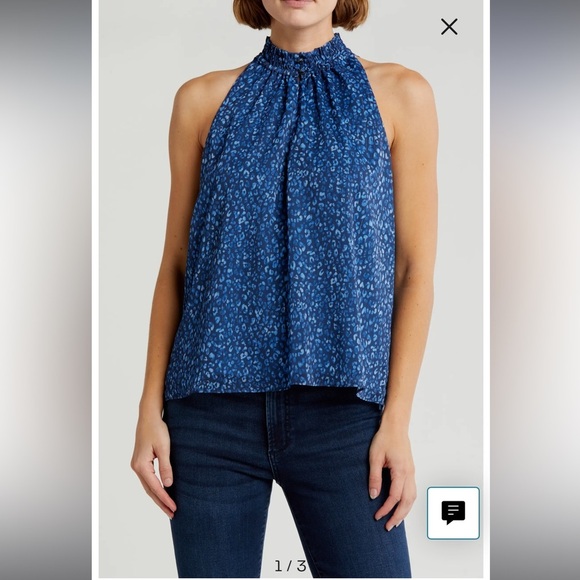 Ramy Brook Halter Top NWT Beacon Blue Size Medium and Large– $298 Retail - Picture 1 of 5